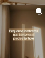 Post de pequenos lembretes diários